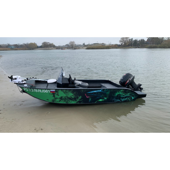 Лодка из Пнд Киммерия 430FS Черная