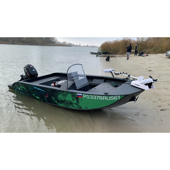 Лодка из Пнд Киммерия 430FS Черная